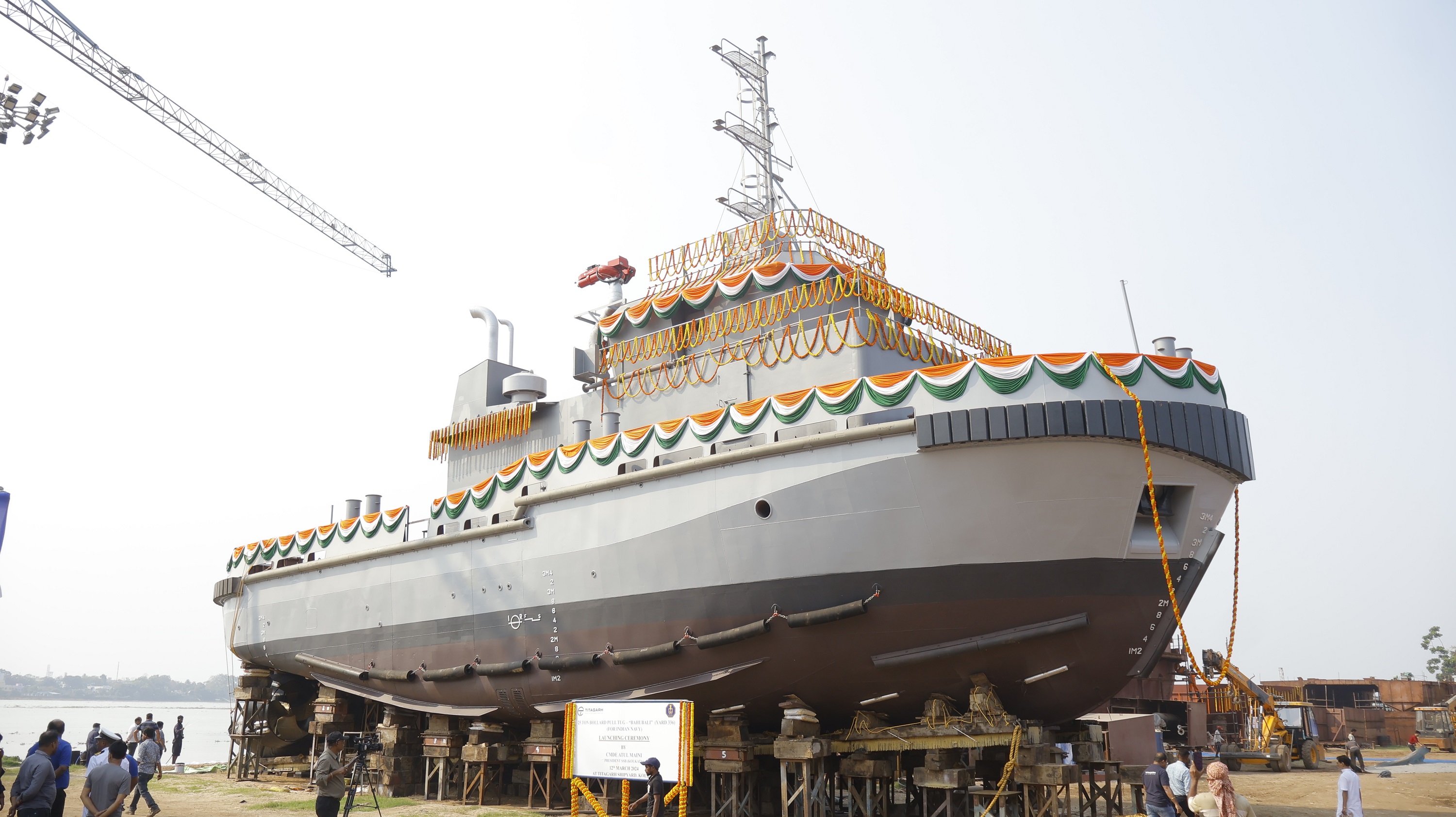 Titagarh Launches 2nd 25T Bollard Pull Tug